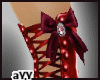aYY-Tight Long Boots Red