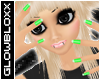 #Green Plastic Nails#