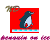 penguin on ice