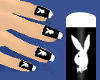 black  playbunny nails
