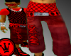 [LF] Red Netted Jeans