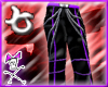 Shichiro Pants-Blk/Purpl