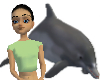 Female's Riding Dolphin
