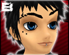 [B] Black face studs