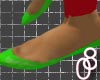 `Flats-Shiny NeonGreen