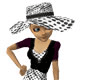 Black & White Dotte Hat