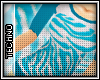 [k]Tee Blue Zebra Print