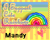 Rainbow stamp