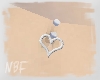 Heart bellypiercing