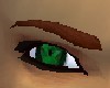 shiney emarld green eyes
