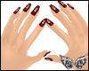 CW Skull Nails Crimson