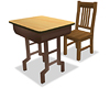 Schoolroom Desk & Chair