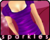 *S Plum Striped Top
