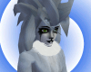 White fur neck scarf