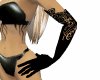 Black cutwork gloves