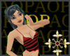 Red and Black halter top