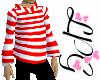Red and White Hoody