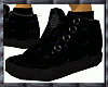 *laceless black sneakers