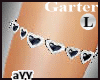 aYY- Black heart Garter