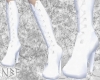 White lace-up boots