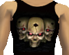Black vest of skulls