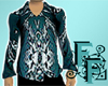 Black & Aqua Ornate