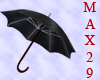 Plain Black Umbrella