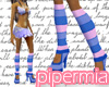 Blue Coffee LegWarmers