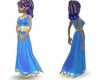 robe bleu et diamants