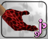 Red Reptile Skin Gloves