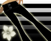 black tight flares