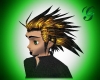 black/flame hair