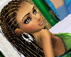 DarkBrown Beaded CornRow