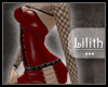 -L.- PVC Red Dress