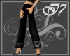 Embroydered black pants
