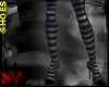 [NV]STripeGry Heel-SHOEs