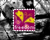 {T}frdm butterfly stamp