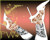 *PW* White Lace Boots