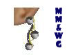 *MM* Blk gld earrings
