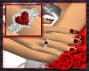 Ruby Heart Dainty Ring By Jo