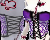 Purple Fishnet Corset