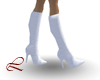White Leather Boots