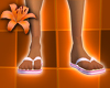 Flip FLops! Pink&Wht