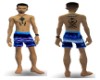 electric blue shorts