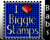 <B>I love Biggie Stamps
