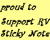 Proud to support RV