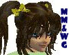 *MM* Pigtails gold bow