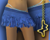 Ripped Ruff Skirt Ocean