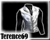 69 Vest- Silver on Black