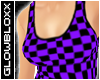 #Purple Checkered Tank#